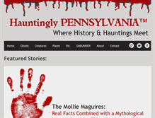 Tablet Screenshot of hauntinglypa.com